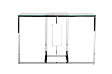 47ED-CST067 Консоль прозрачное стекло/ хром 