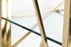 GY-SH8711GOLD Стеллаж стекло прозр/золото 80*35*180см