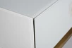 KFG070 Консоль 2 ящика белая/золото 120*42*77см