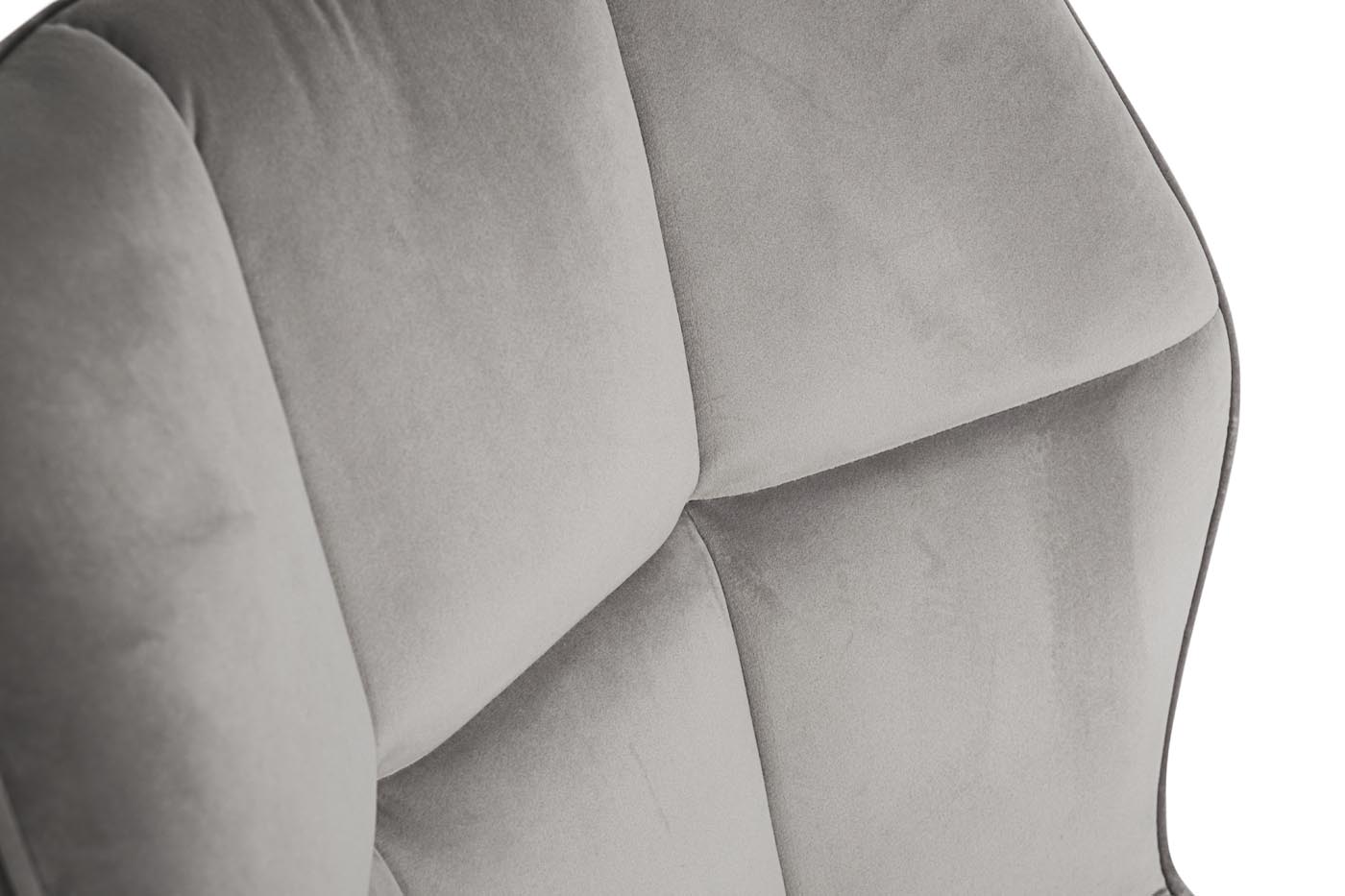 GY-DC8169BL-GR Стул велюр серый/черн.металл 48*58*84см