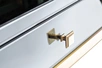 KFG125 Консоль 2 ящика с золотистой отделкой 120*42*79см