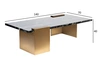 33FS-CT1470-BBS Стол журнальный Nero 140*70*40см