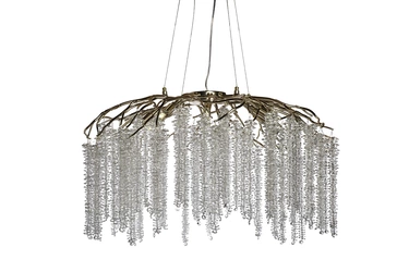 86-8066/800 Люстра d.80*45 см, металл цвет шампань