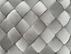 N-PUF-222 SVB Пуф плетеный, велюр светло-бежевый 60*60*30см