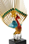 55RD6932 Статуэтка  "Жар-птица" с золотым хвостом" 20*9*66см