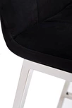 30C-DX-2091 BLK Стул барный велюр черный 42*53*88см