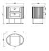 77IP-GD010-TUMB Тумбочка LUCIANO 60*44*60см