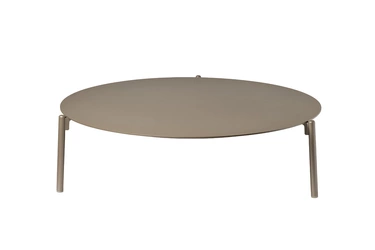 39AR-STOL-T240 CH Стол журнальный уличн."Амбиансе"(L) шампань d100*28см