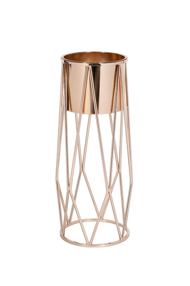 2KV808162 Подставка под цветы 30*30*65см цвет золото