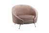 48MY-12650 Кресло Dario, велюр бежевый 97*81*76см с кантом