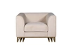 102AN-20491 Кресло Lucerne велюр бежевое 110*86*75см