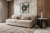 Диван Palazzo 240М трехм. раскладной бежевый/принт Colt002+Ana Beg 240*105*95см