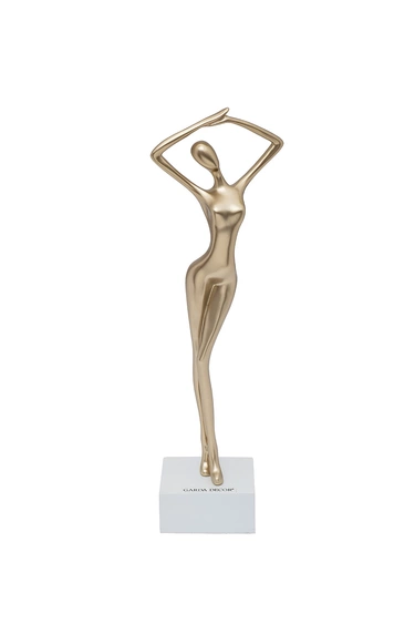 TB3510 Статуэтка "Женская грация" цвет золото 10*7*35см