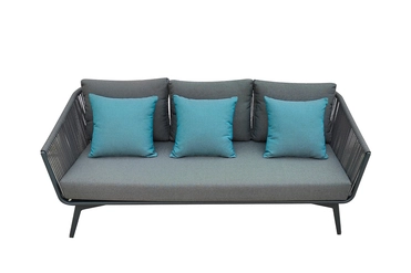 129KN-02613 Диван трехместный "ARIAL" уличный серый 188*80*75см