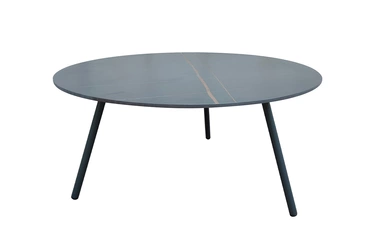 129KN-01450 Стол кофейный "EMBRACE" уличный черный d100*38см