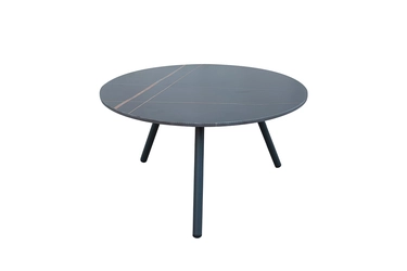 129KN-01440 Стол кофейный "EMBRACE" уличный черный d68*48см