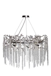 86-70628 Люстра d.80*45см, металл цвет серебро