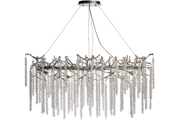 86-70621 Люстра 120*45см, металл цвет серебро