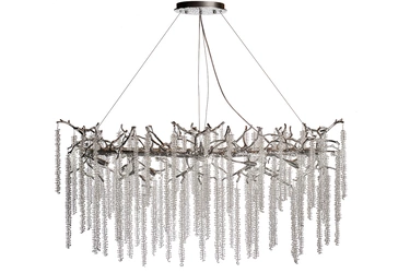 86-70621 Люстра 120*45см, металл цвет серебро