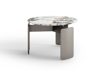 160KD-26501 Стол журнальный, мрамор Arabescato Corchia d60*40см