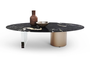 160KD-60160 Стол журнальный, мрамор Galaxy sky 140*80*35см