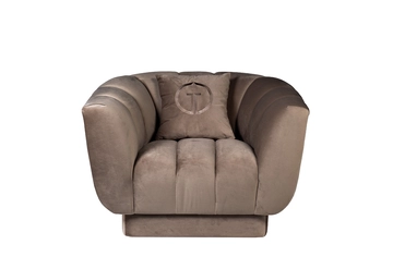 ZW-81101 Кресло велюр серый 108*95*74см