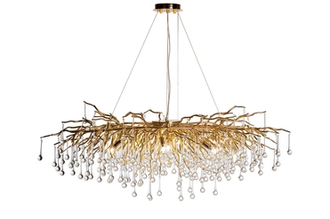 86-80151 Люстра 120*60*h.36см, металл цвет золото