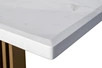 30F-14780 Стол обеденный белый / браш.золото 200*100*76см