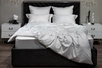 175SMR-17502 Комплект постельного белья с вышивкой Арктик, серый, Двуспальный кинг сайз (220*240)