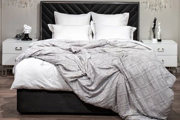 177HON-19230 Покрывало Квадро серое 180*230