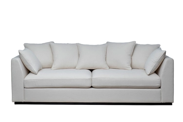 Диван Roberto трехместный, рогожка кремовый BOTEGA SVBEG 250*100*90см