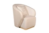 102AN-84110 Кресло Olten, велюр кремовый 86*86*90см (без канта)