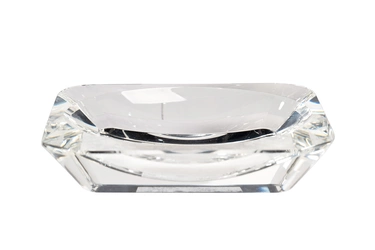 XX230396 Мыльница стекло прозрачное 12*8см