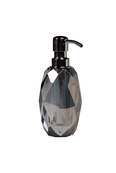 XX230940 Диспенсер для мыла стекло дымчатое 7*h.17,5см (50мл)