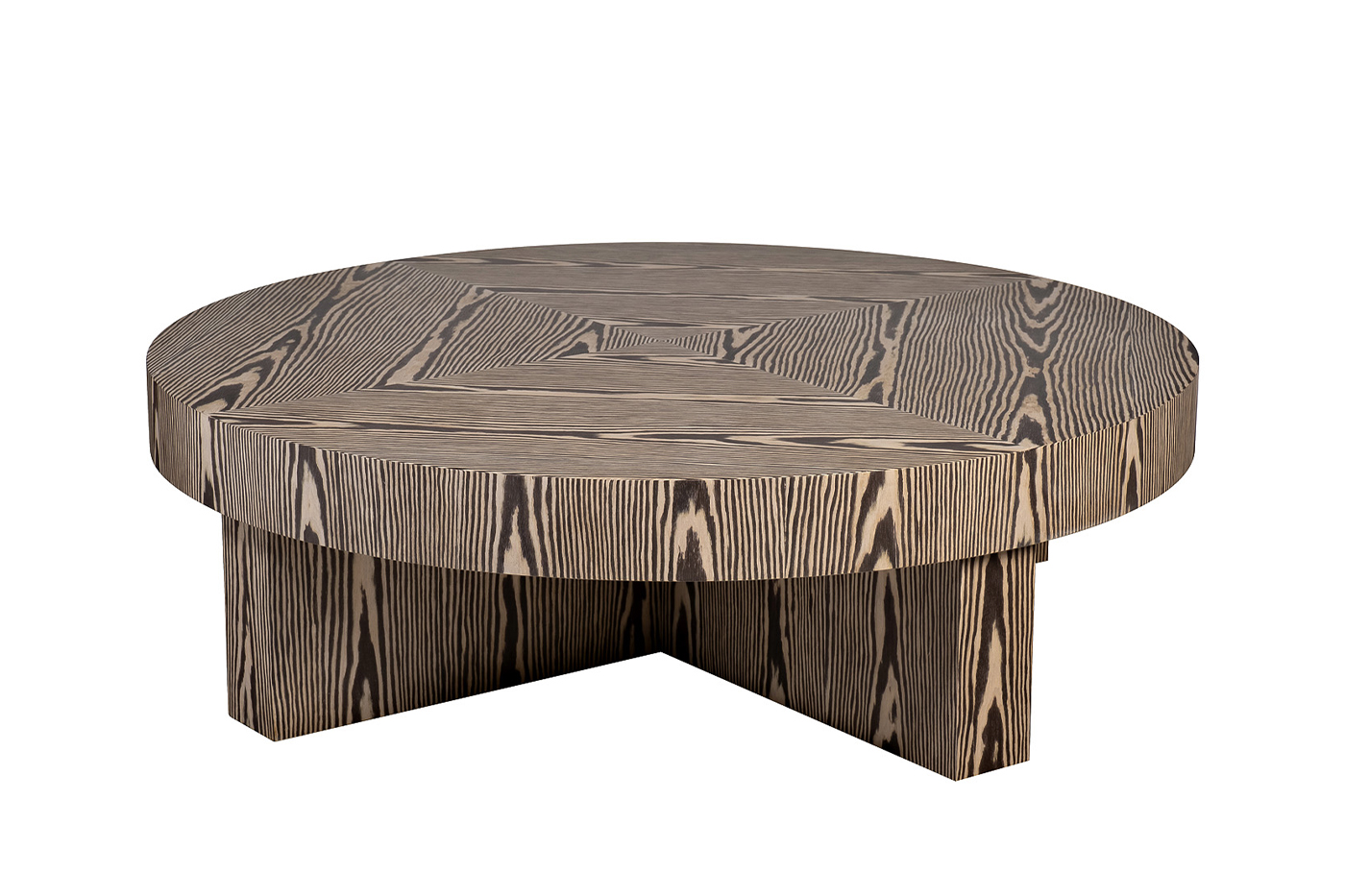 58DB-23188 Стол журнальный Zebrano d140*42см