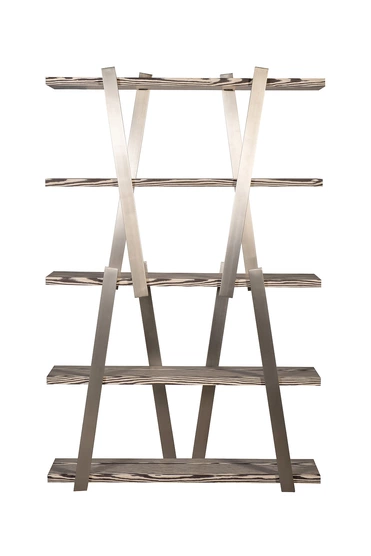 58DB-16000 Стеллаж Zebrano 120*33,5*185,5см