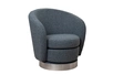 Кресло Napoli вращающееся, букле т.серое Orso Mare 76*76*76см