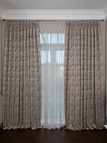 121GD-00008/1 Портьера Mirage бронза 275*260