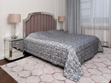 121GD-14615 Покрывало HOUSTON синее со стежкой 260*260