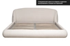 Кровать Palazzo 180 без мех.шенилл экрю Natur Ecru 215*240*90см