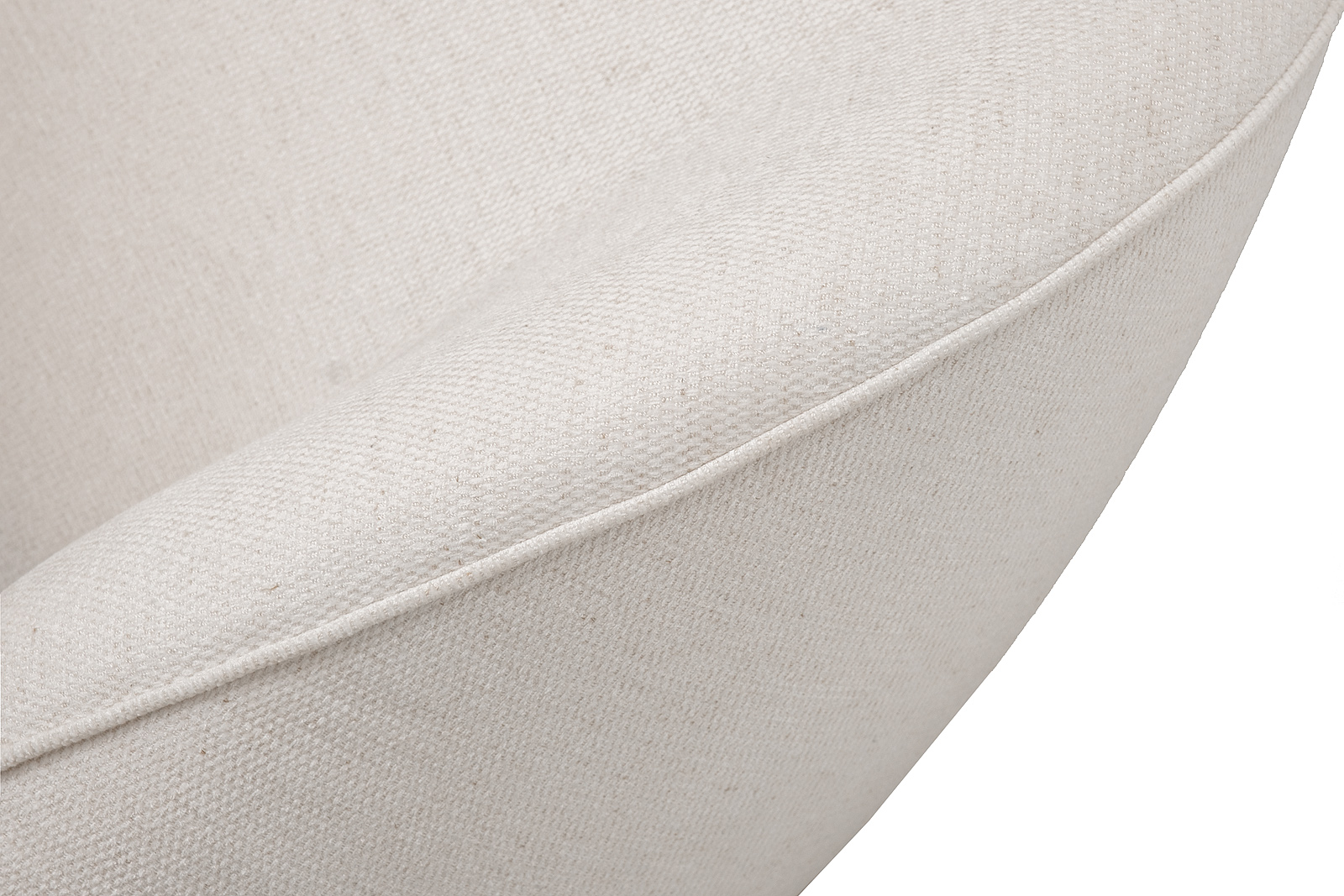 Кровать Palazzo 180 без мех.шенилл экрю Natur Ecru 215*240*90см