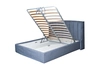 Кровать Odry c подъем.мех. шенилл синий Natur Sin 206*220*120