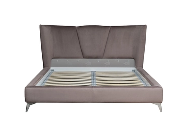 Кровать Siena без мех.велюр коричневый Colt1012-ROSKOR 199*222*116см