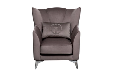 Кресло Siena велюр коричнвый Colt1012-ROSKOR 17 83*82*93см