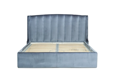 Кровать Odry c подъем.мех.вельвет синий Velv SIN 186*220*120