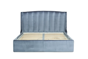 Кровать Odry c подъем.мех.вельвет синий Velv SIN 186*220*120