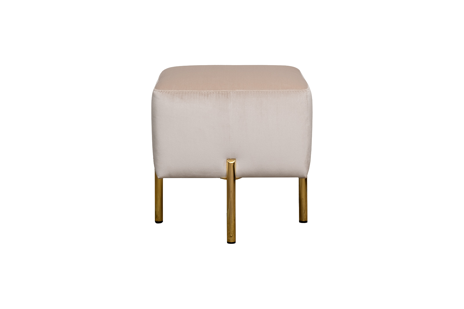 Пуф Mario вельвет св.бежевый Velv ECRU 42*42*44см