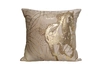 70SW-38059 Подушка с бисером, стеклярусом и вышивкой "Голден Спирит" беж 45*45
