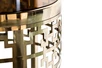 13RXFS5080L-GOLD Стол журнальный стекло коричн./золото 