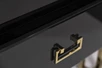 KFG059 Тумба c  2-мя ящиками черная/золото 